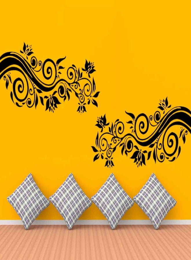 ARandNJ مجموعة قوالب ARandNJ للرسم على الجدران (عبوة واحدة، المقاس: 16 × 24 بوصة) - تصميم مستوحى من الزهور - تصميم قابل لإعادة الاستخدام - مثالي لتزيين غرف الرسم والمعيشة والمكاتب - Image 3